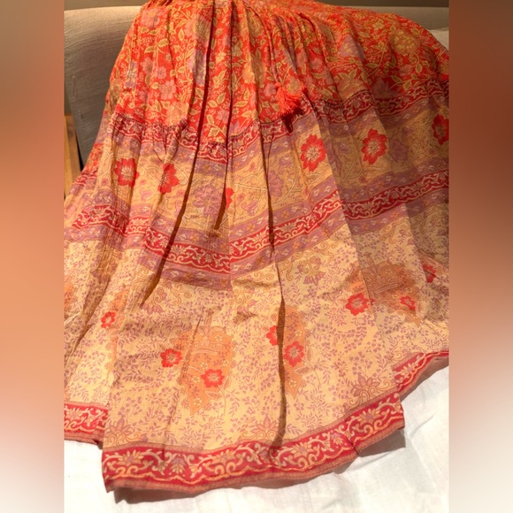 Love Story Strappy Midi Dress | Spell And The Gypsy, Size XS, Coral - Picture 10 of 11